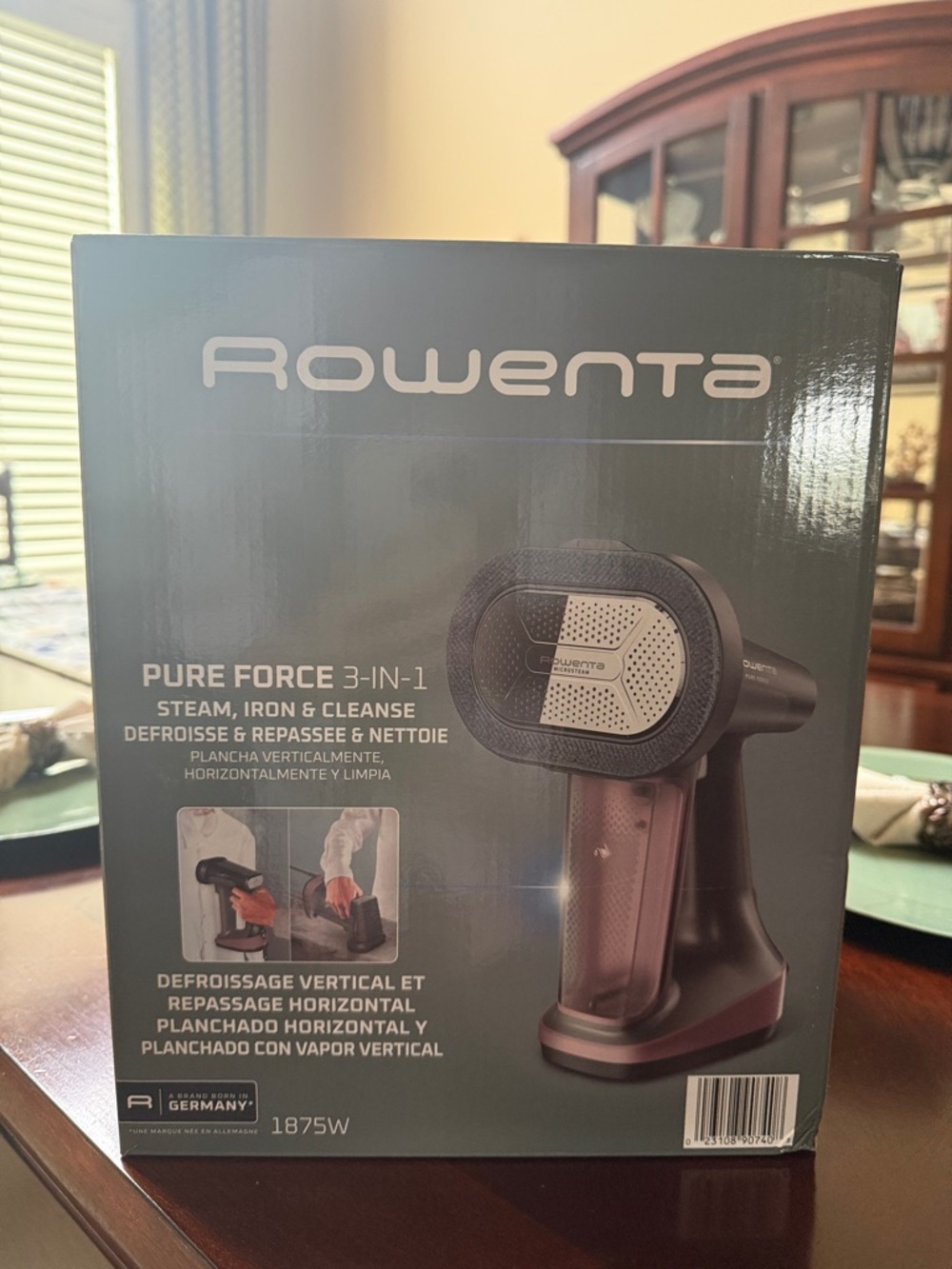 Rowenta Pure Force 3-in-1 Handheld Steamer Iron